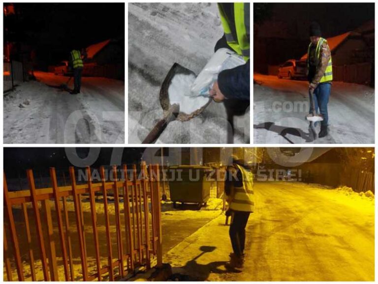 SVAKA ČAST: SRK Ljiljan Zenica čisti i posipa sol na cestu kako bi mještani imali sigurne puteve 