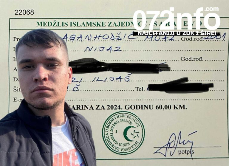 OVAKO SE POŠTUJE ISLAMSKA ZAJEDNICA: Student Muaz izrazio želju da odvoji od sebe novac i bude član IZ