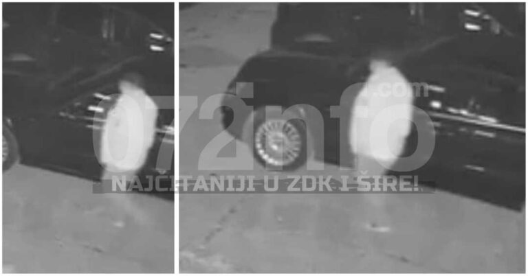 SLIJEDI NOVČANA NAGRADA: U Zenici isparan Mercedes, prepoznajete li počinioca