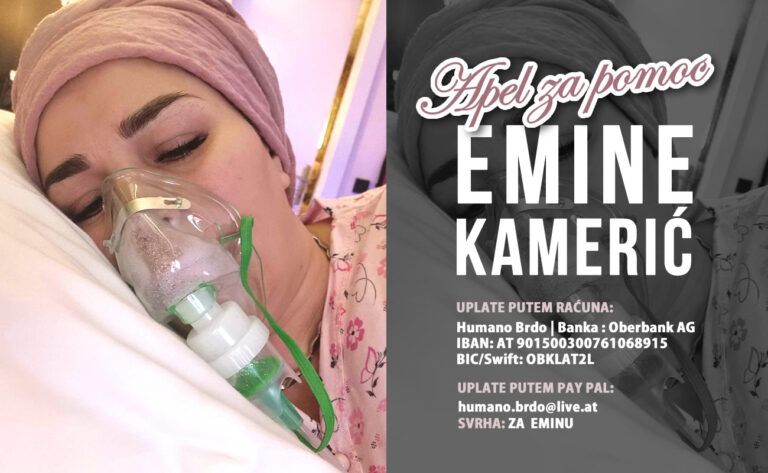 DIJELI DALJE: Emini Kamerić-Dedić potrebno 9.000 eura za liječenje