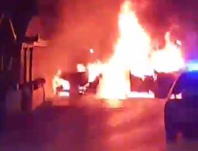 Teška nesreća u BiH: Audi i Mercedes izgorjeli nakon sudara (VIDEO)