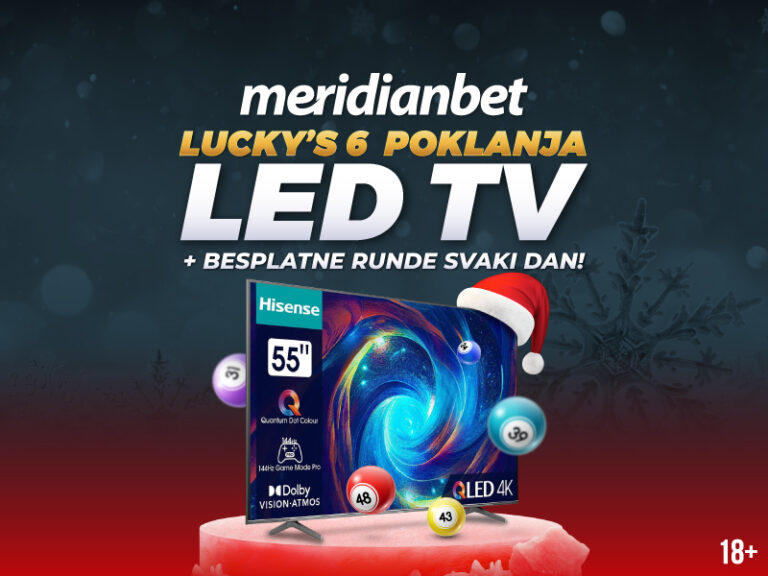 MERIDIAN POKLANJA: Osvajaj besplatne runde, glavni poklon LED TV