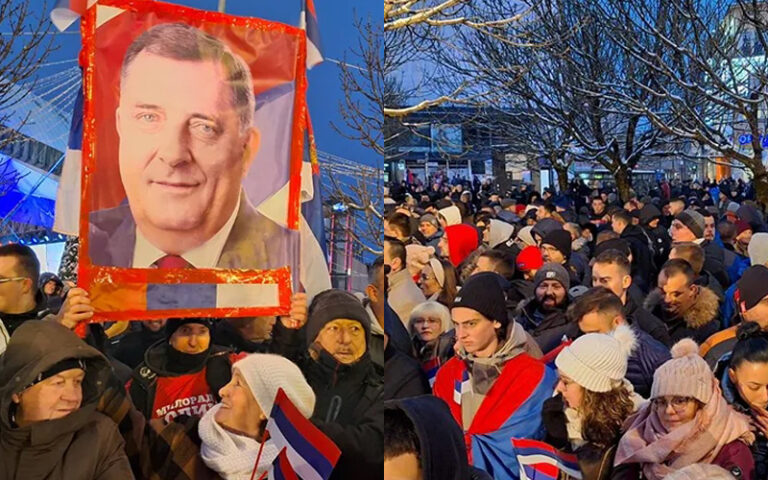 Par hiljada građana se okupilo u Banja Luci povodom 9. januara