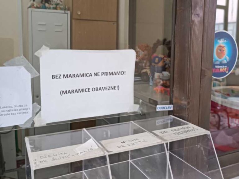 Bez maramica vas neće pregledati stomatolog u Domu zdravlja