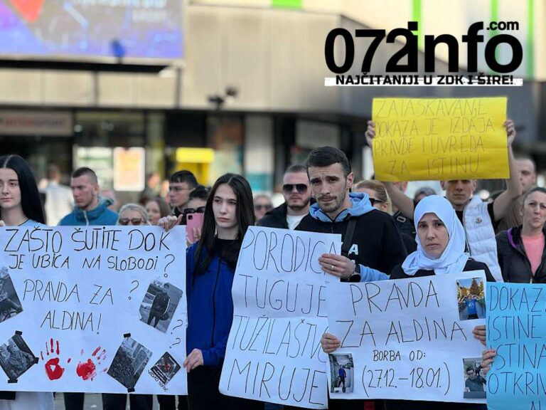 ZENICA: Danas novi protesti “Pravda za Aldina” ispred Tužilaštva ZDK, porodica traži istinu