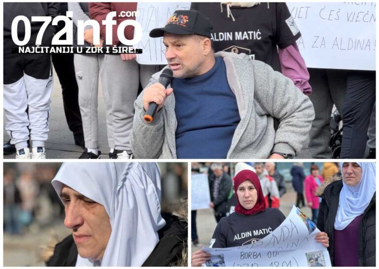 Brojni građani podržali porodicu iz Zenice u borbi za istinu o smrti Aldina (16): Vukli su ga niz stepenice, imao je rane na rukama (VIDEO)