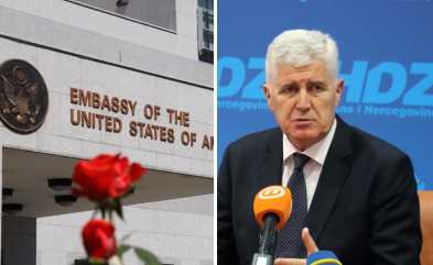 Ambasada SAD: Sramotno je učešće Dragana Čovića na manifestaciji odavanja počasti ratnom zločincu Valentinu Ćoriću