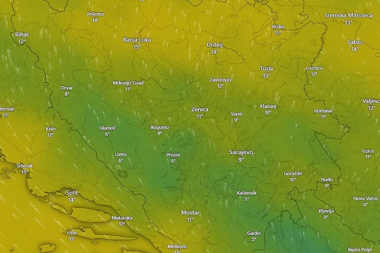 Anticiklona Zeus “ukrala” je zimu, narednih dana u BiH jak vjetar koji donosi promjenu vremena
