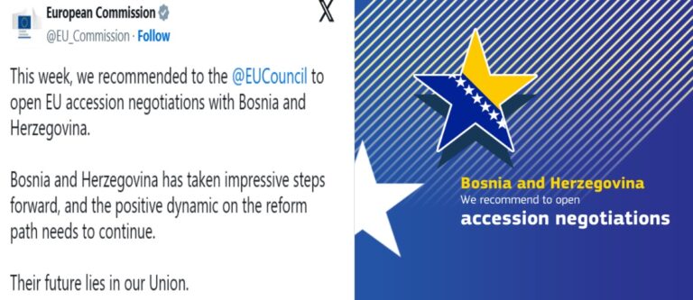 BiH nagrađena novom pohvalom Europske komisije