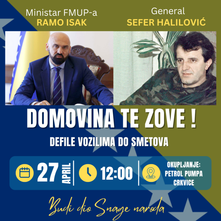 Svi na Smetove u subotu: Domovina te zove!