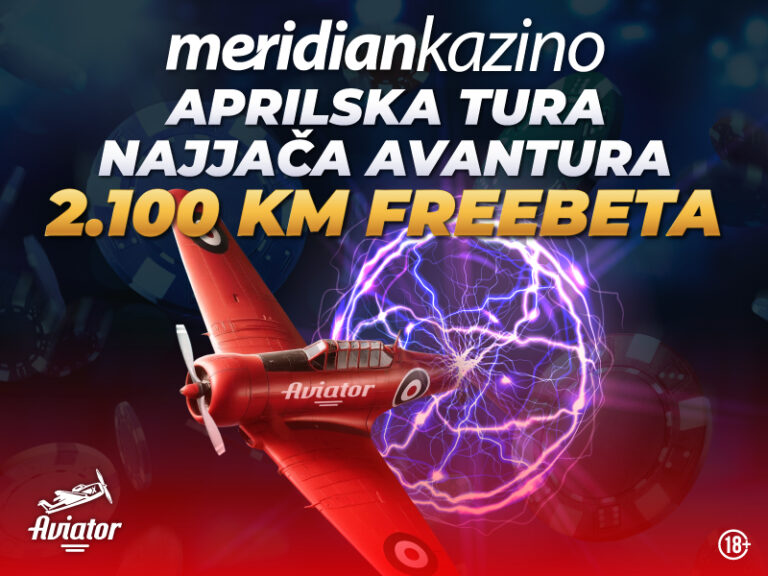 MERIDIAN KAZINO: Najbrži Aviator let kroz 2.100 KM freebeta