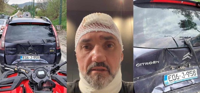 Mirvad Zenuni imao saobraćajnu nesreću: Quadom se zabio u putnički automobil