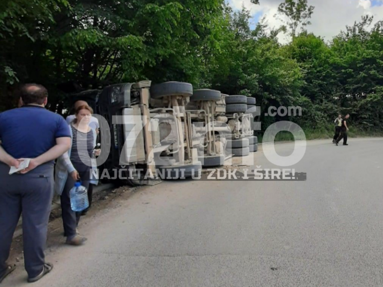 NOVA NESREĆA: Prevrnuo se kamion kod Tešnja