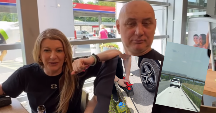 “Mečka” Viki Miljković ostala bez goriva nasred autoputa! Taške morao pješke po pomoć (VIDEO)
