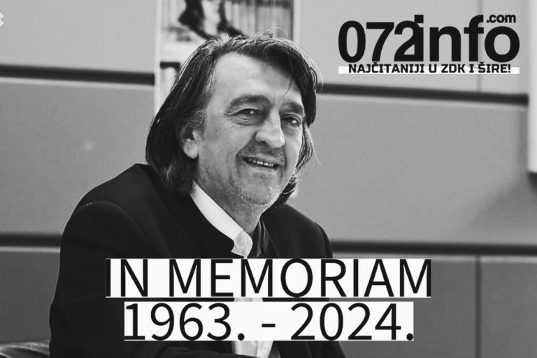 Komemoracija Harisu Burini u petak u Bosanskom narodnom pozorištu Zenica
