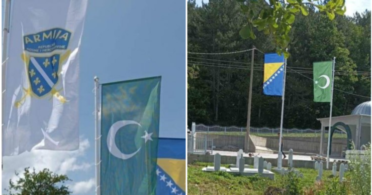 Uklonjena zastava Armije RBiH ispred Memorijalnog centra Kragljivoda kod Srebrenice
