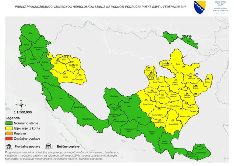 Objavljeno upozorenje za građane: U naredna 2 dana se očekuju bujične i urbane poplave!