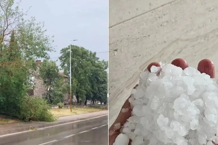 Nevrijeme u poslijepodnevnim satima pogodilo Hercegovinu, brojna sela ostala bez struje