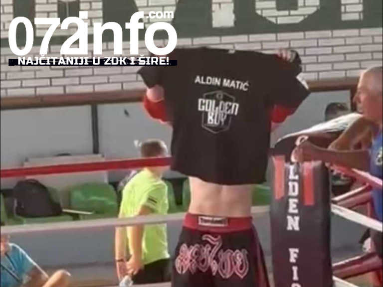 SVAKA ČAST: Mladi bokser iz Zenice pobjedu posvetio tragično preminulom Aldinu Matiću