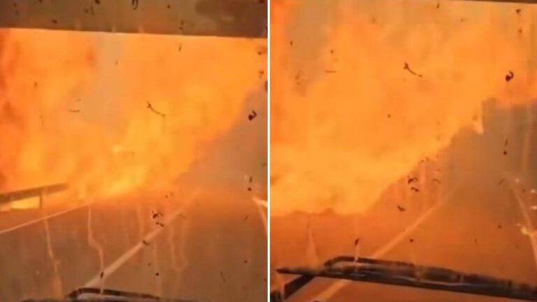 Vatrogasci objavili dramatičan snimak prolaska kroz vatrenu buktinju: “Bože, pomoži!”