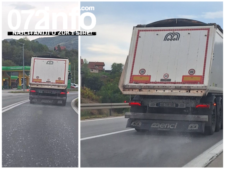 Opasnost na putu M-17 u Zenici: Kamion prosipao vodu i kamenčiće, oštećeni automobili