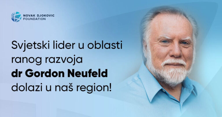 Vodeći stručnjak iz oblasti dječje psihologije dr Gordon Neufeld stiže u region na inicijativu Fondacije Novak Đoković