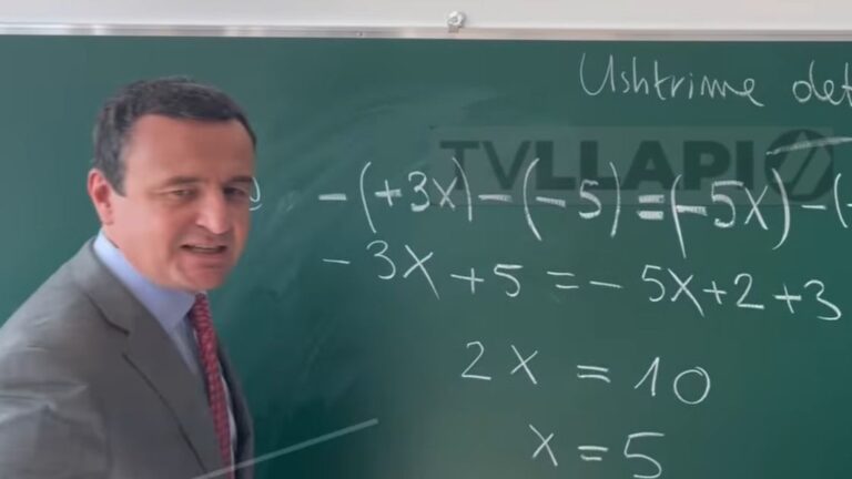 Kurti pogrešno riješio matematički zadatak, pa se izvinjavao: “Dobro da nisam učenik”