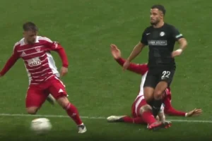 Pogledajte užasan start s leđa na Gazibegoviću, nogometaš Bresta prošao samo sa žutim kartonom