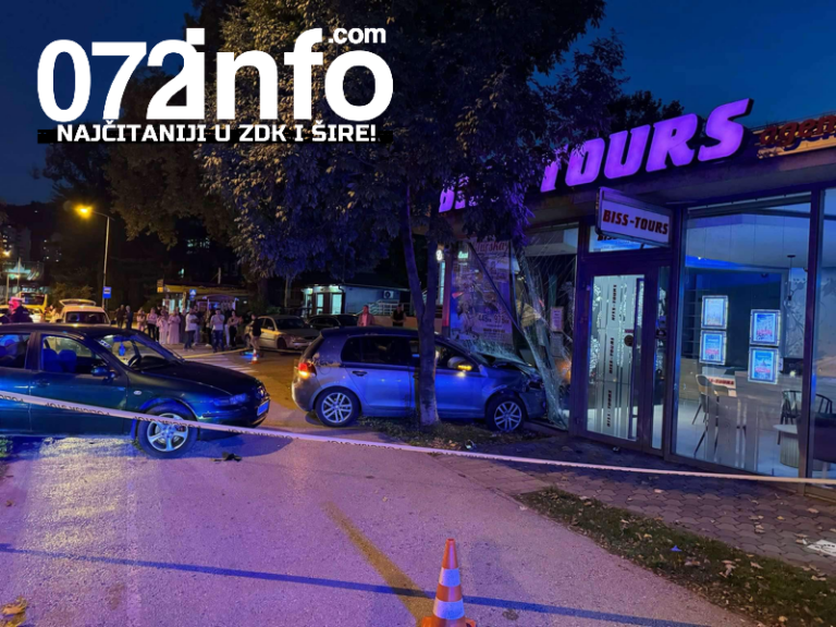 Pogledajte scene s mjesta nesreće, automobilom uletio u turističku agenciju (FOTO/VIDEO)