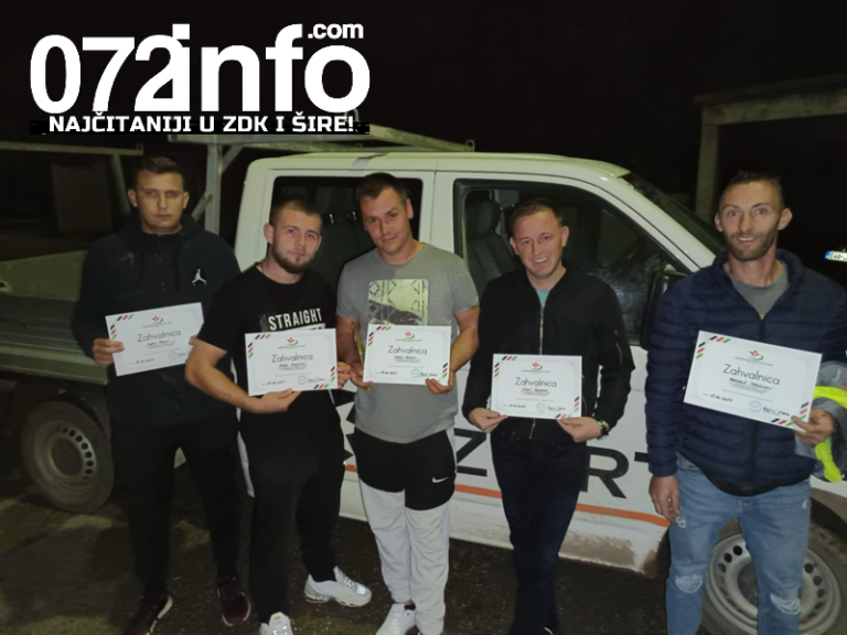 SVAKA ČAST: Petorica heroja iz Zenice nagrađena za nesebičnu pomoć nakon poplava u Jablanici