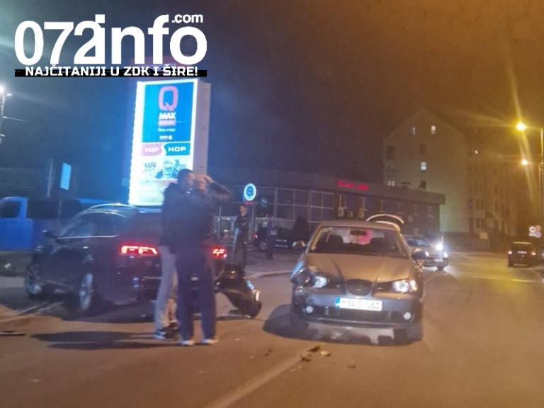 Sudar dva automobila u Zenici, policija na licu mjesta