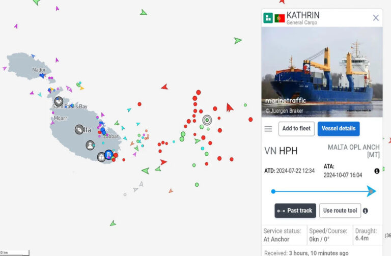 Brod pun eksploziva namijenjenog za Izrael danima lutao Jadranom