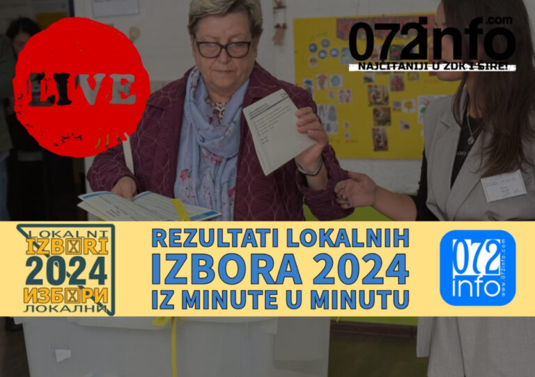 SA SVIH BIRAČKIH MJESTA: Pratite uživo rezultate izbora za Zenicu na 072info!