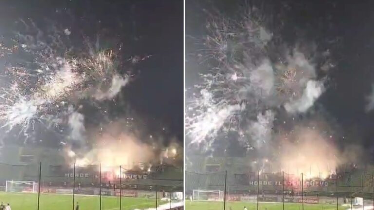 SPEKTAKL | Horde zla priredile veliki vatromet, pogledajte atmosferu s derbija