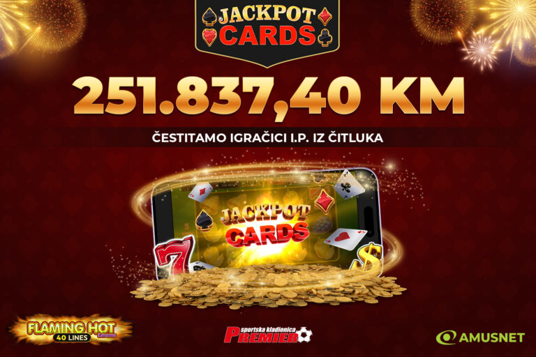Čitlučanka osvojila Jackpot od 251.837,40 KM u Premier kladionici