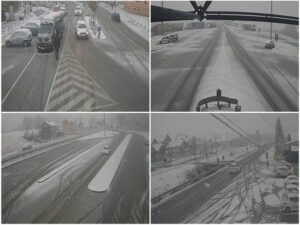 Vozači oprez: Vlažni i zasniježeni putevi širom BiH, jaki udari vjetra, odroni kamenja...