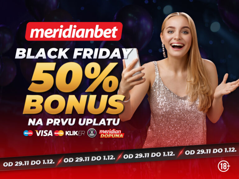 Black Friday u Meridianu traje tri dana: Poklon 50% na uplate