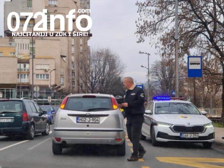 Saobraćajna nesreća u Zenici, policija na licu mjesta