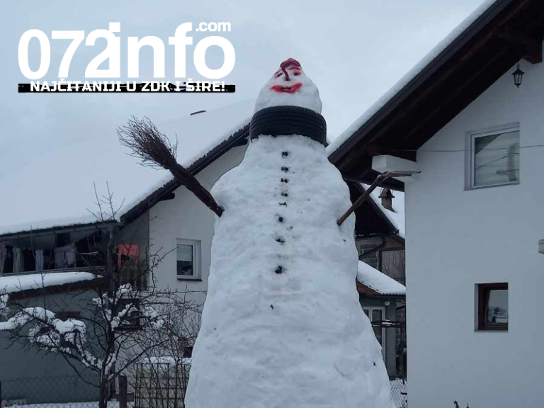 Vitez: Snješko visok 5 metara ukrasio naselje!