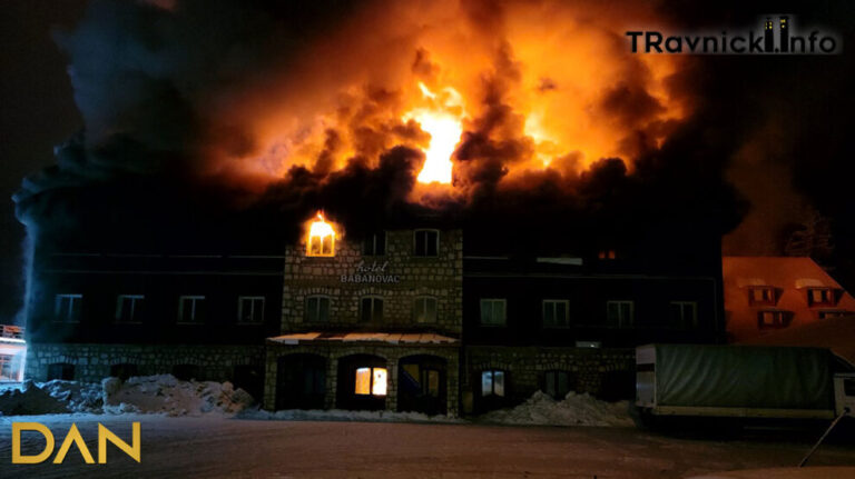 Gorio jedan od simbola Vlašića: Hotel Babanovac u plamenu