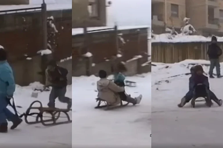 Kako je izgledalo djetinjstvo pod opsadom: Ovako se 1994. sankalo niz sarajevske mahale