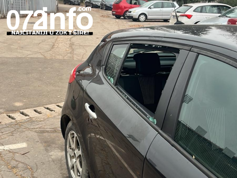 Vandalski čin kod stadiona Bilino polje: Zeničaninu razbijeno staklo na automobilu