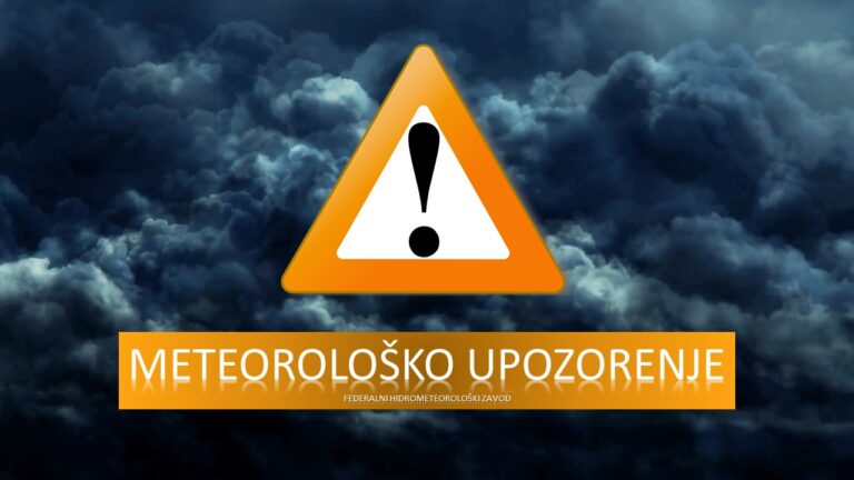 Sutra narandžasto upozorenje zbog vjetra