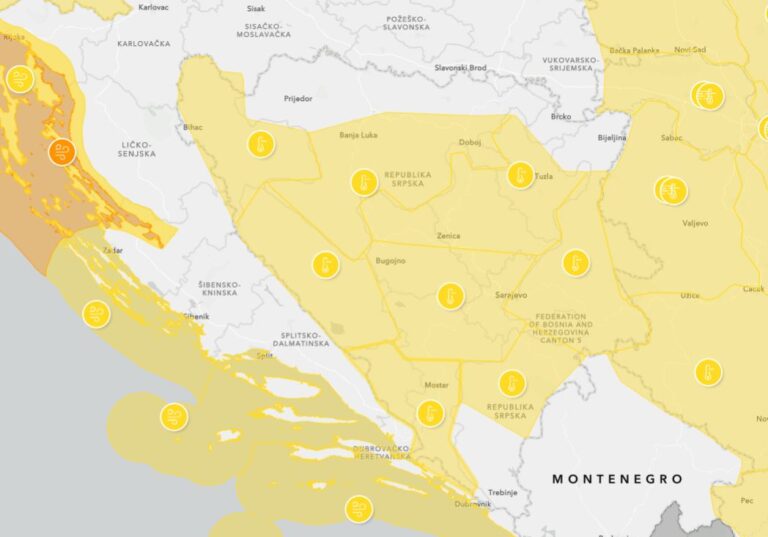Meteoalarm za BiH: Utoplite se ujutro, temperature od -9 stepeni