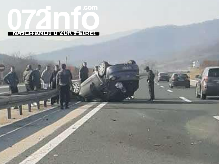 TEŠKA NESREĆA KOD ZENICE: Automobil završio na krovu, više povrijeđenih