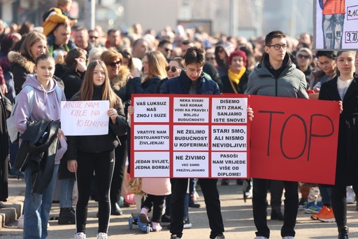 Zeničani na protestima podržali studente regije