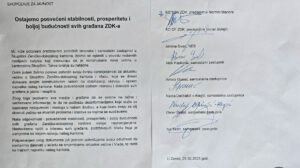 Ostajemo posvećeni stabilnosti, prosperitetu i boljoj budućnosti svih građana ZDK-a