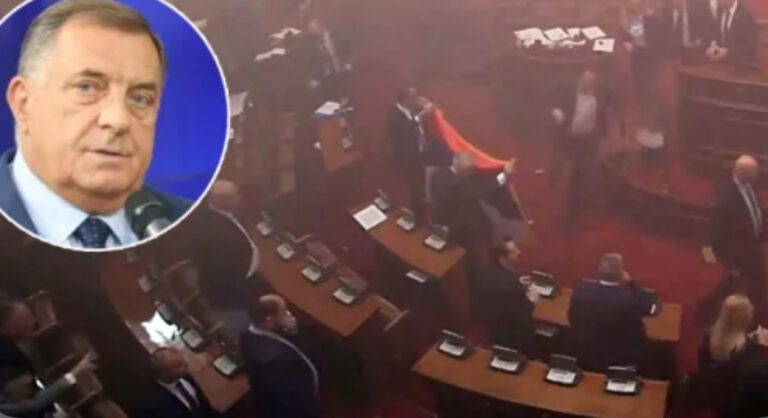 Dodik pružio podršku Vučiću, čiji je poslanik flašicom u glavu pogodio kolegicu(?!)