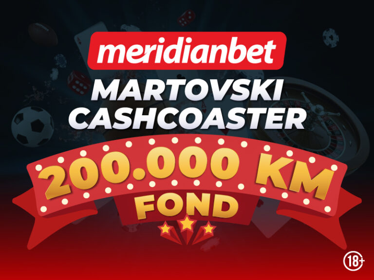 CASHCOASTER U MERIDIANU: Prilika da zgrabiš dio od 200.000 KM