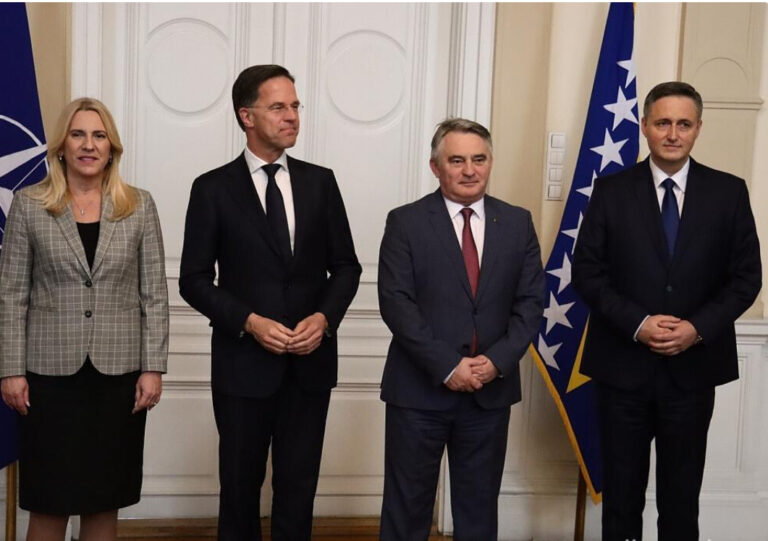 Šef NATO-a stigao u Predsjedništvo BiH